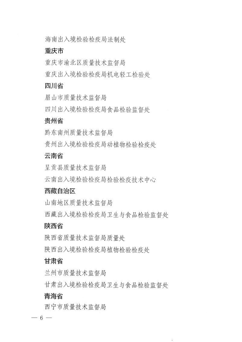 國家質(zhì)量監(jiān)督檢驗(yàn)檢疫總局《關(guān)于表彰全國質(zhì)檢系統(tǒng)&ldquo;質(zhì)量和安全年&rdquo;活動先進(jìn)單位和先進(jìn)個人的決定》